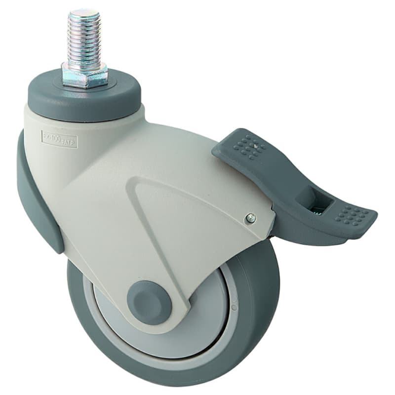 EX-100N 61mm Threaded Bolt Caster with Break
