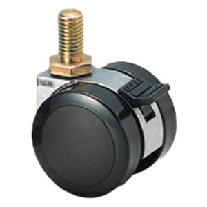 52.5mm Threaded Bolt Twin Wheel Caster with Break