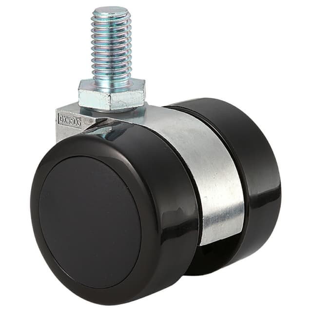 Threaded Stem GX Twin Wheel Non-Swivel Caster