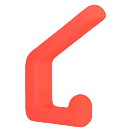 63.1mm Rubber Hat/Coat Hook, Red