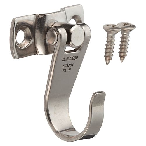 28.9mm x 61mm Swing Hook, Satin Finish