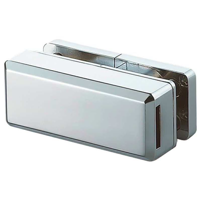 Right-Hand Glass Door Lock for Inset Swinging Door, Chrome
