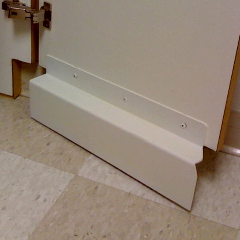 36" x 2" ADA Toe Kick Backset, White