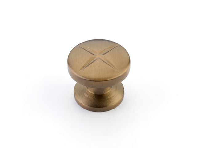 1-3/8" Northport Cabinet Knob, Brushed Bronze