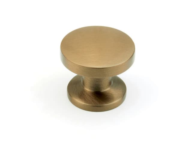 1-3/8" Northport Round Cabinet Knob, Brushed Bronze
