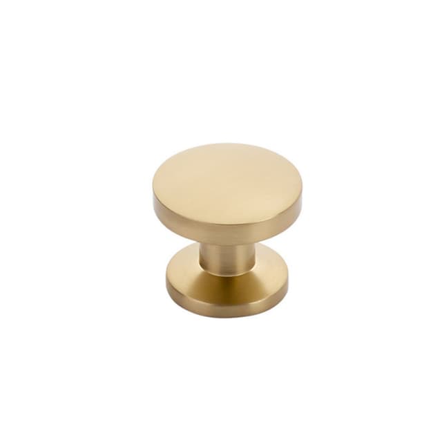 1-3/8" Northport Round Cabinet Knob, Signature Satin Brass