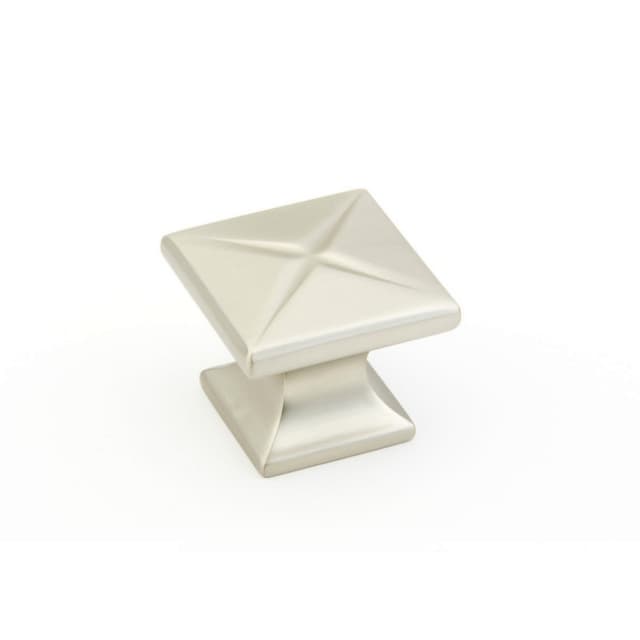 1-3/8" Northport Transitional Square Cabinet Knob, Satin Nickel