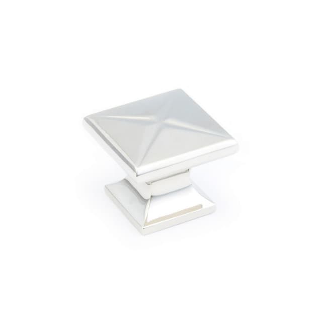 1-3/8" Northport Transitional Square Cabinet Knob, Polished Nickel