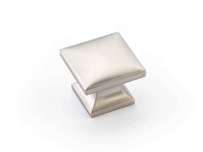 1-3/8" Northport Square Cabinet Knob, Satin Nickel