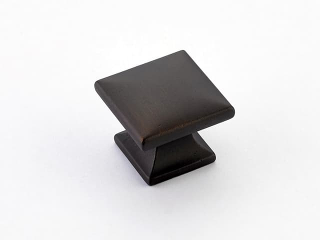 1-3/8" Northport Square Cabinet Knob, Ancient Bronze