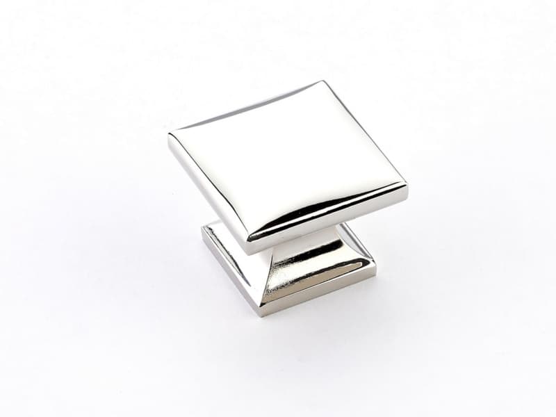 1-3/8" Northport Square Cabinet Knob, Polished Nickel
