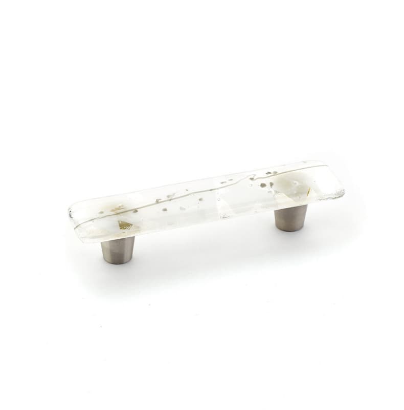 3" Ice Cabinet Pull, White/Grey Confetti