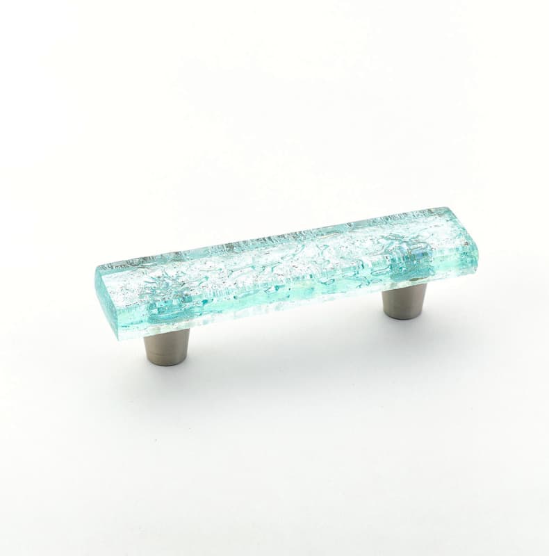 3" Ice Cabinet Pull, Aqua Pearl