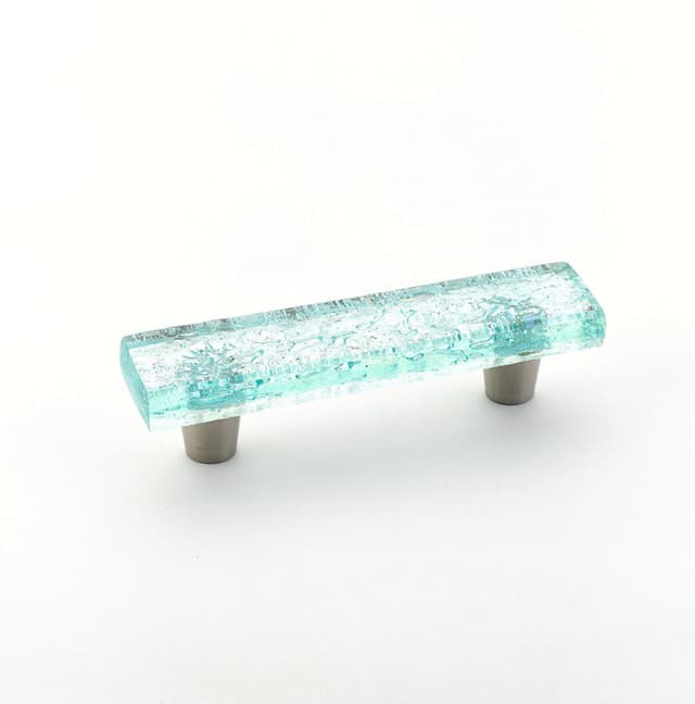 3" Ice Cabinet Pull, Aqua Pearl