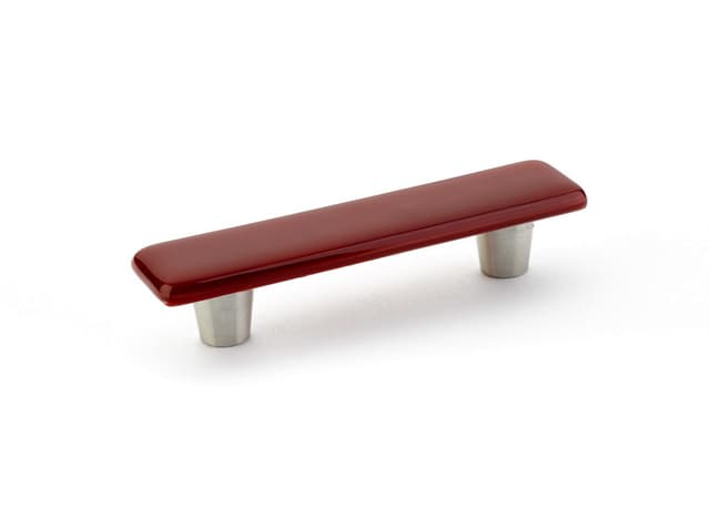 3" Ice Cabinet Pull, Scarlet Silk