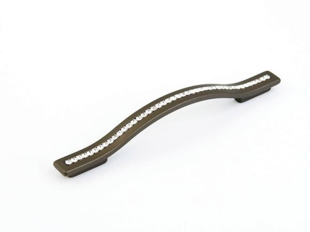 5-1/16" x 6-5/16" Skyevale Contemporary Cabinet Pull, Milano Bronze