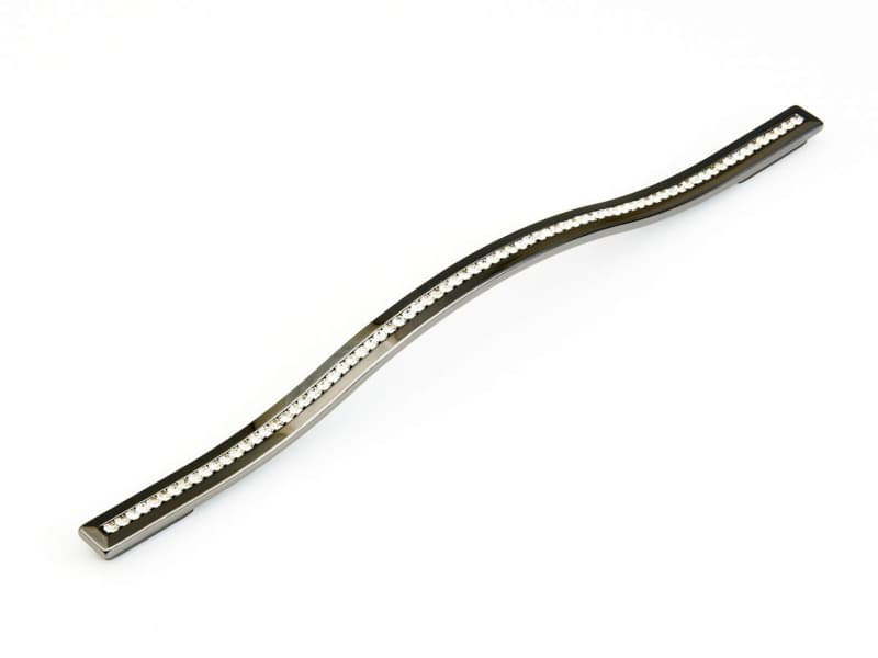 288/320mm Skyevale Contemporary Cabinet Pull, Black Chrome