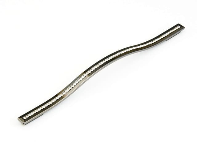 288/320mm Skyevale Contemporary Cabinet Pull, Black Chrome