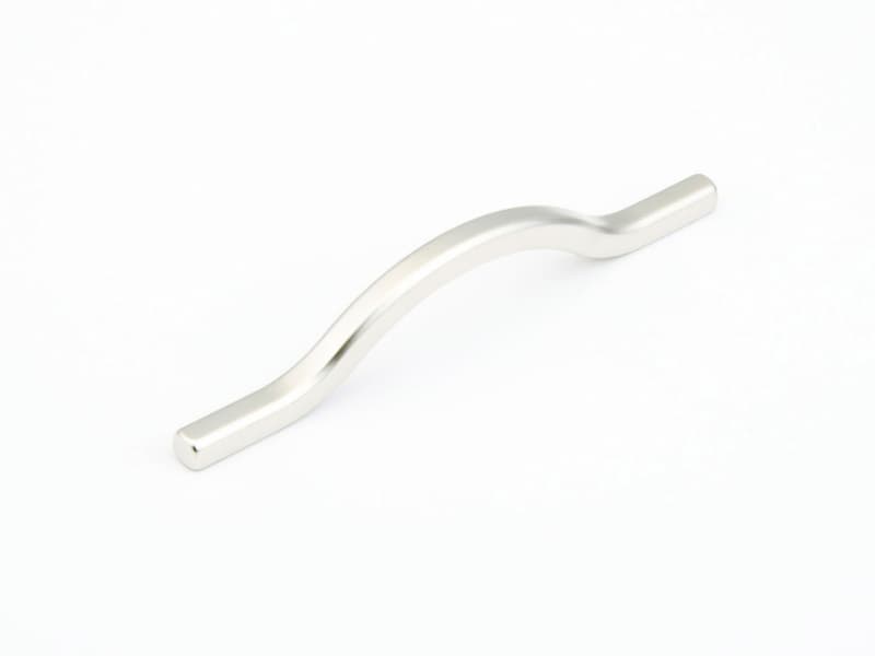 3-3/4" x 5-1/16" Sorrento Contemporary Cabinet Pull, Satin Nickel
