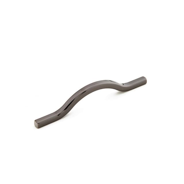 3-3/4" x 5-1/16" Sorrento Contemporary Cabinet Pull, Black Chrome