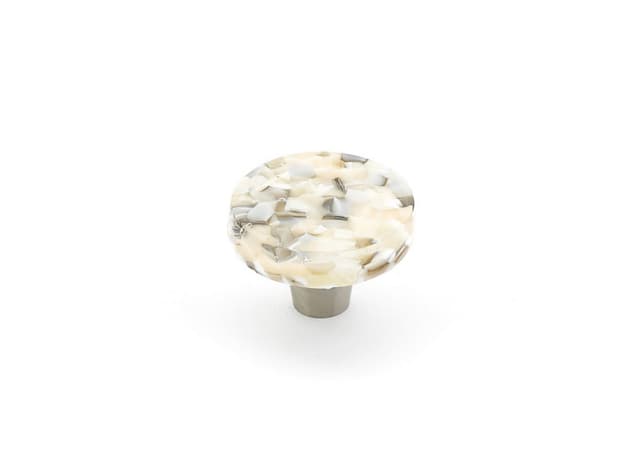 1-1/2" Ice Round Cabinet Knob, Sable Pebbles