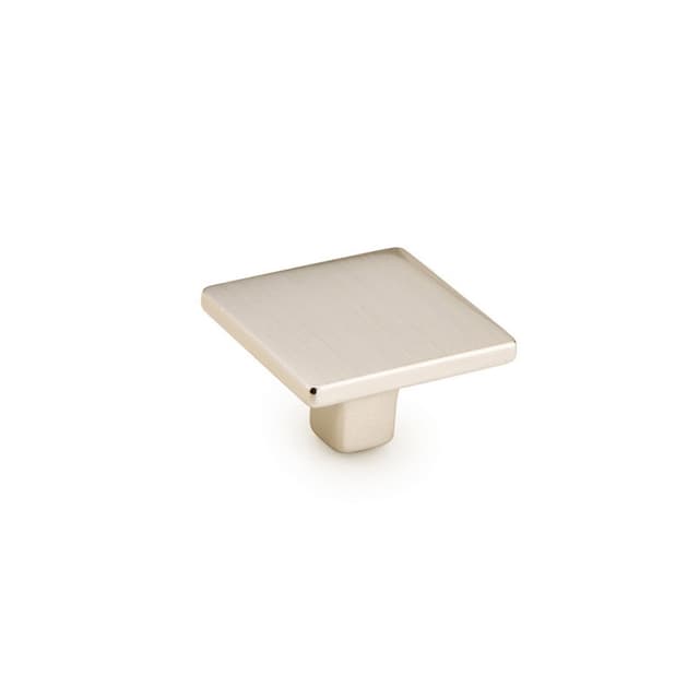 1-3/8" Armadio Square Cabinet Knob, Satin Nickel