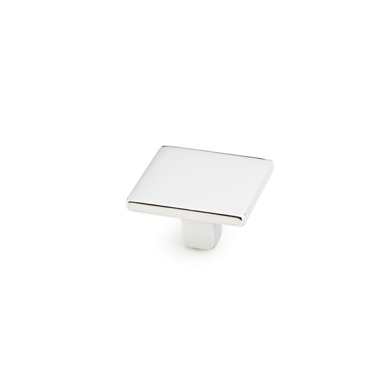 1-3/8" Armadio Square Cabinet Knob, Polished Chrome
