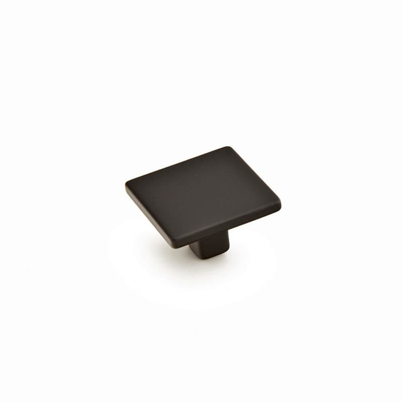 1-3/8" Armadio Square Cabinet Knob, Matte Black