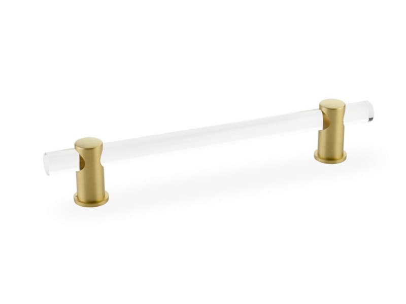 6" Lumiere Cabinet Pull, Satin Brass