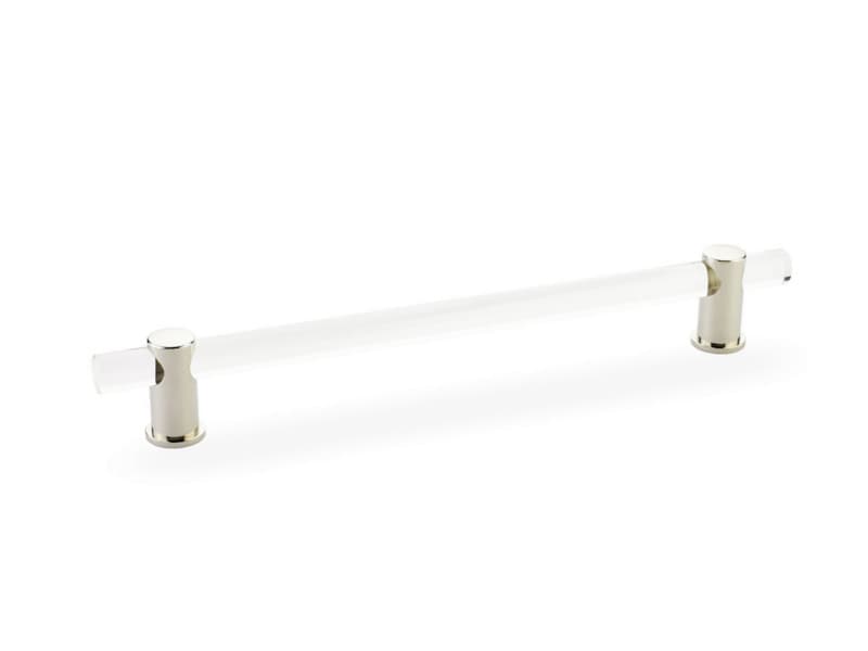 8" Lumiere Cabinet Pull, Polished Nickel
