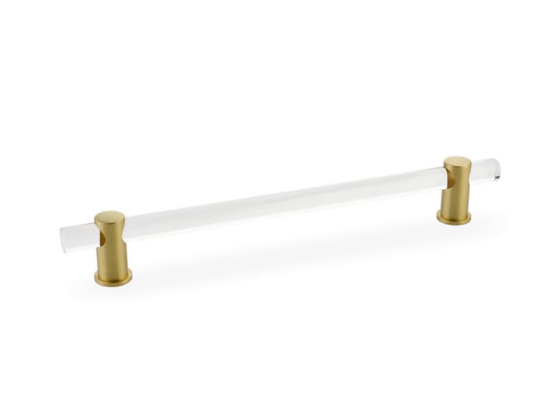 8" Lumiere Cabinet Pull, Satin Brass