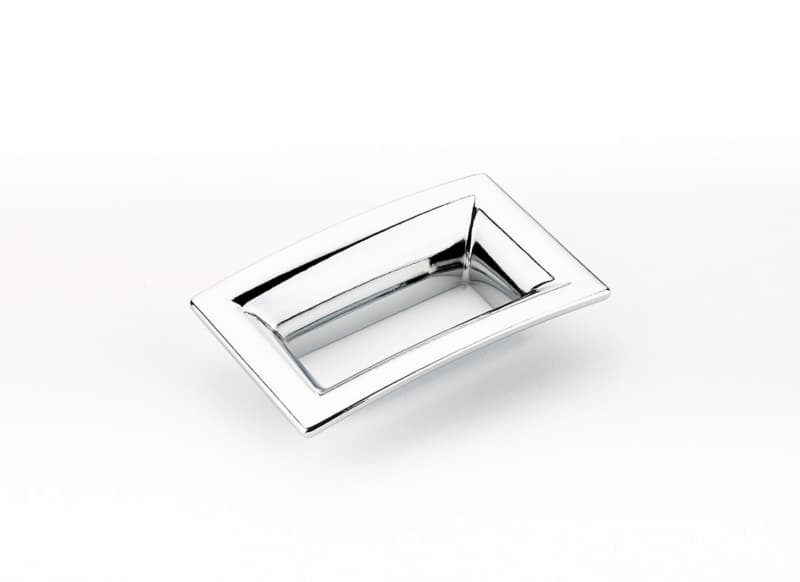 64mm Finestrino Contemporary Cabinet Pull, Polished Chrome