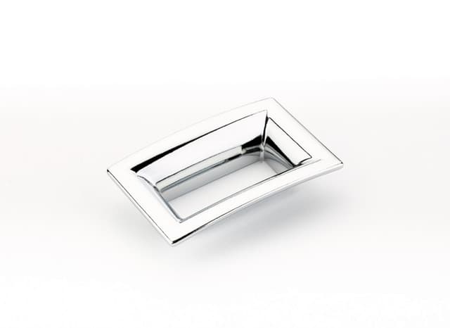 64mm Finestrino Contemporary Cabinet Pull, Polished Chrome