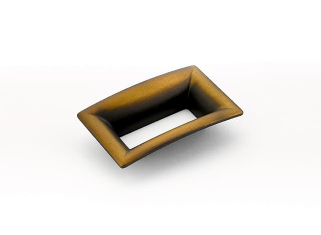 64mm Finestrino Contemporary Cabinet Pull, Burnished Bronze