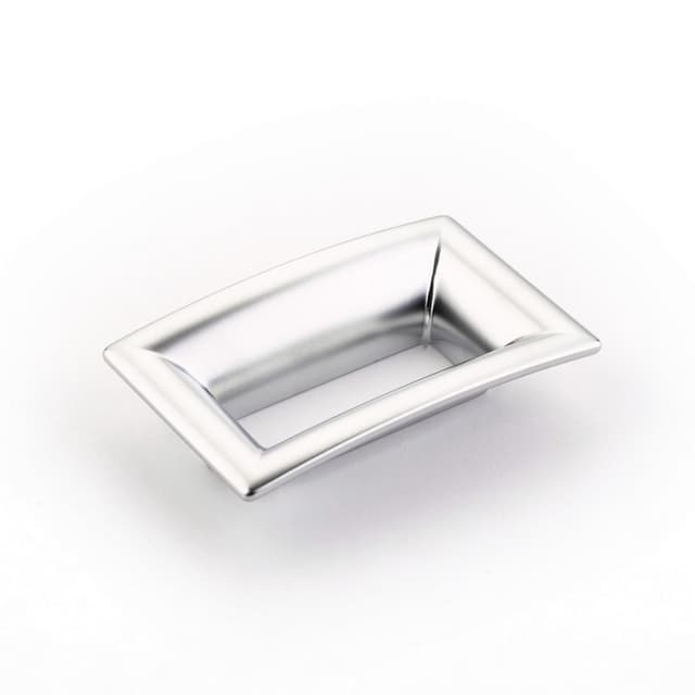 64mm Finestrino Contemporary Cabinet Pull, Matte Chrome