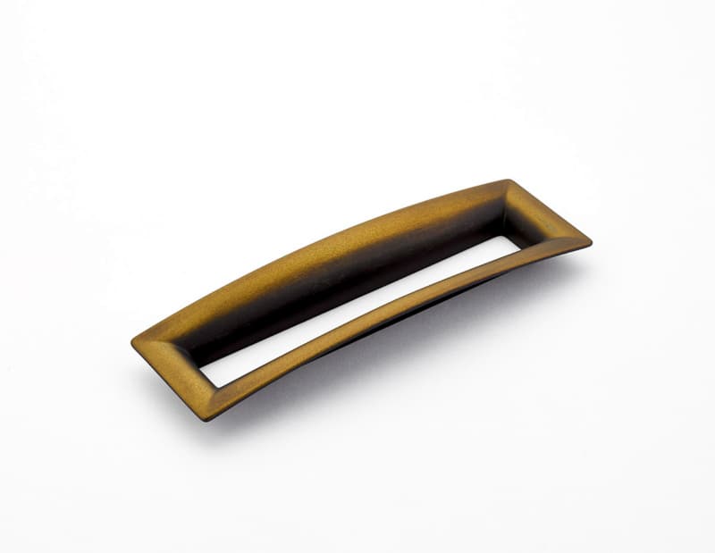 6-5/16" Finestrino Contemporary Cabinet Pull, Burnished Bronze