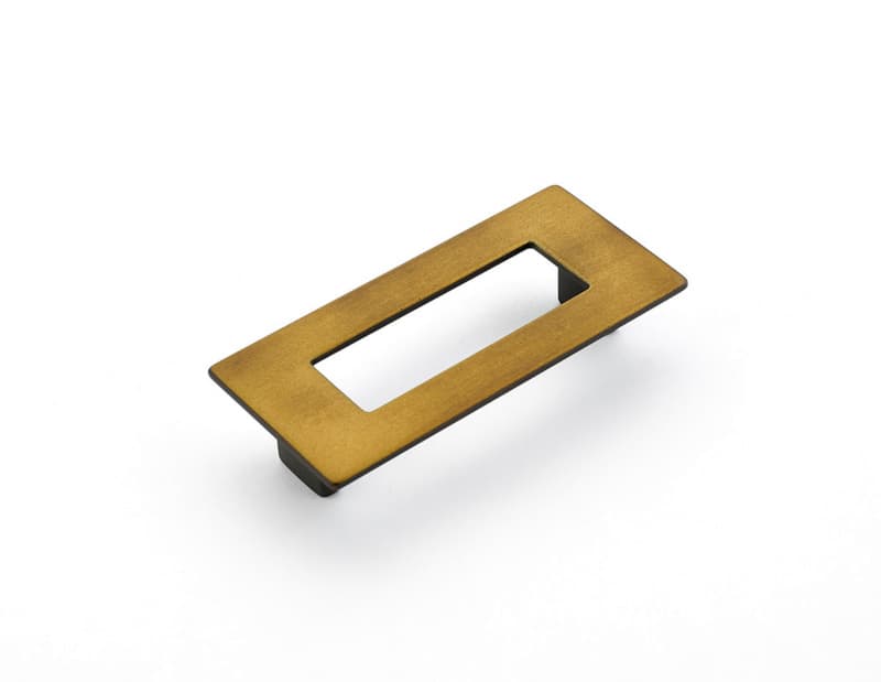 3-3/4" Finestrino Cabinet Pull, Burnished Bronze