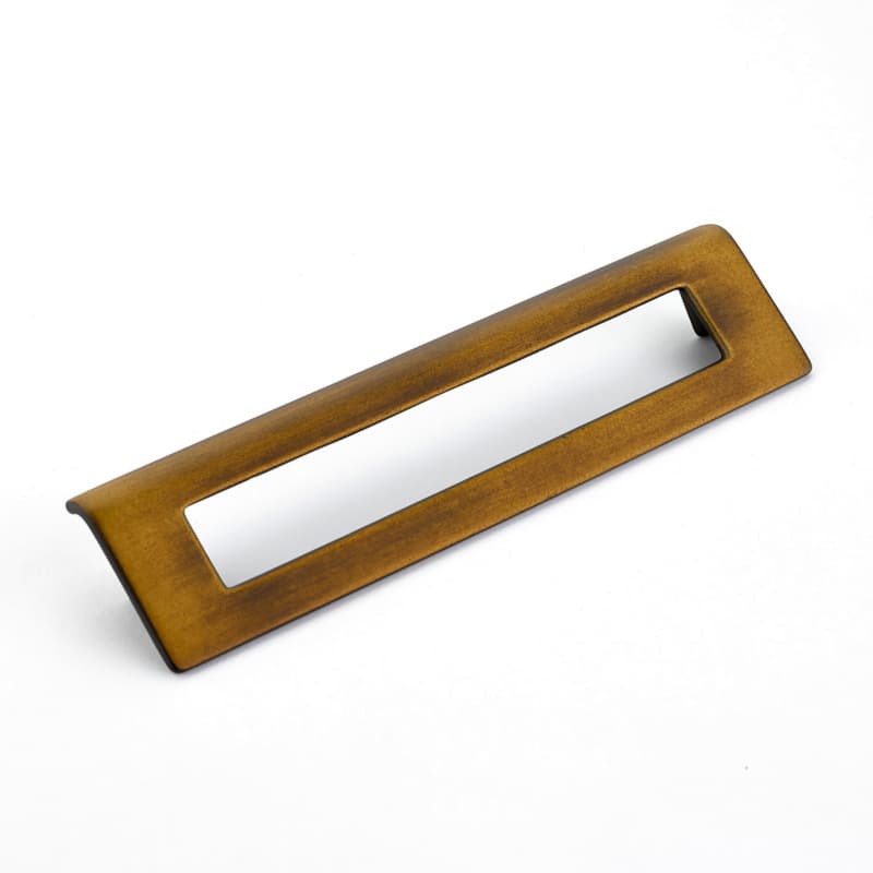 6-5/16" Finestrino Cabinet Pull, Burnished Bronze