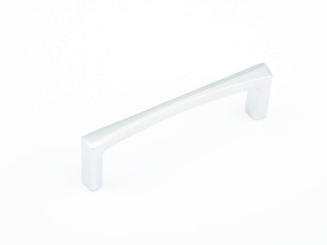 4" x 1-1/8" Italian Contemporary Cabinet Pull, Polished Chrome