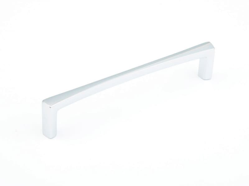 6" Italian Contemporary Cabinet Handle Pull, Polished Chrome