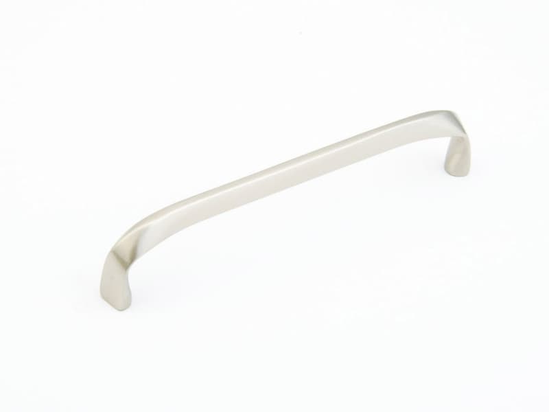6" Italian Contemporary Cabinet Pull, Satin Nickel