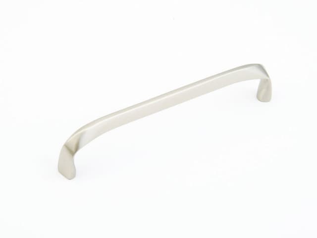 6" Italian Contemporary Cabinet Pull, Satin Nickel
