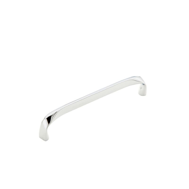 6" Italian Contemporary Cabinet Pull, Polished Chrome