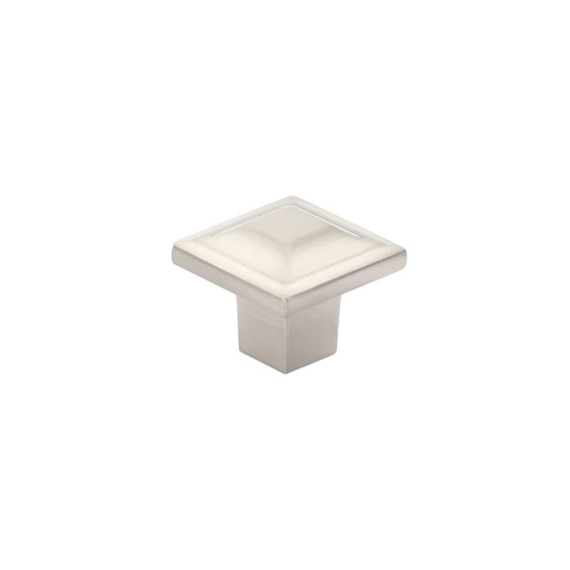 1-1/4" Menlo Park Square Cabinet Knob, Brushed Nickel