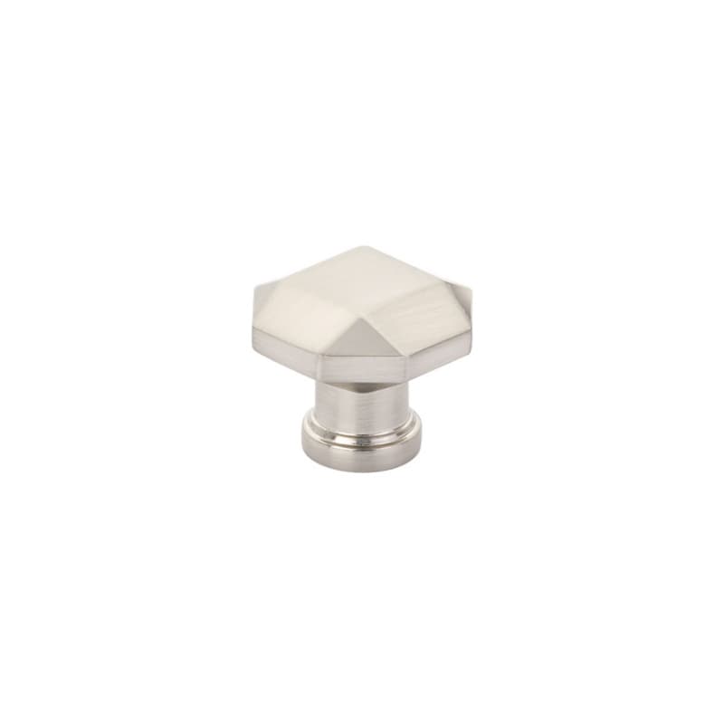 1-1/4" Menlo Park Faceted Cabinet Knob, Brushed Nickel
