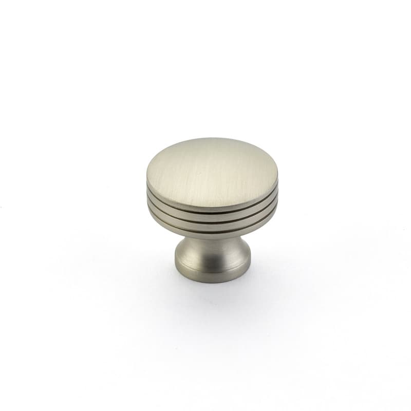 1-1/4" Menlo Park Round Cabinet Knob, Satin Nickel