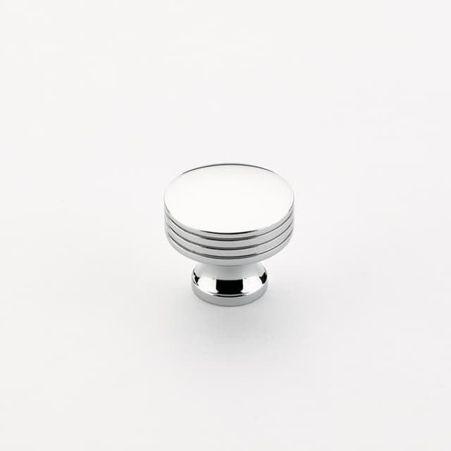 1-1/4" Menlo Park Round Cabinet Knob, Polished Chrome