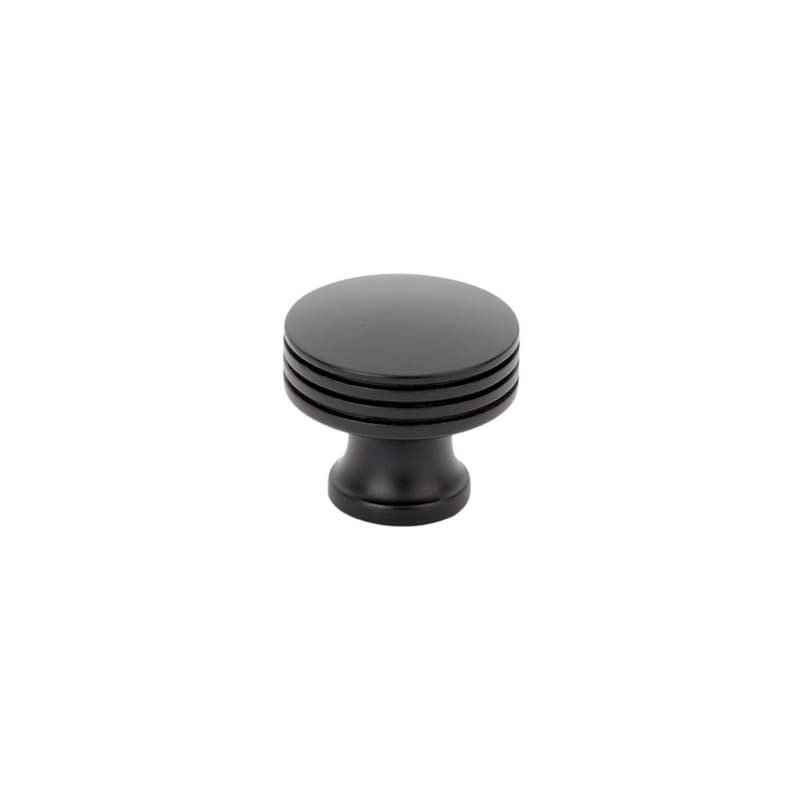 1-1/4" Menlo Park Round Cabinet Knob, Matte Black