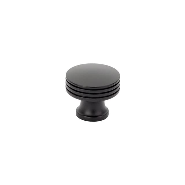 1-1/4" Menlo Park Round Cabinet Knob, Matte Black