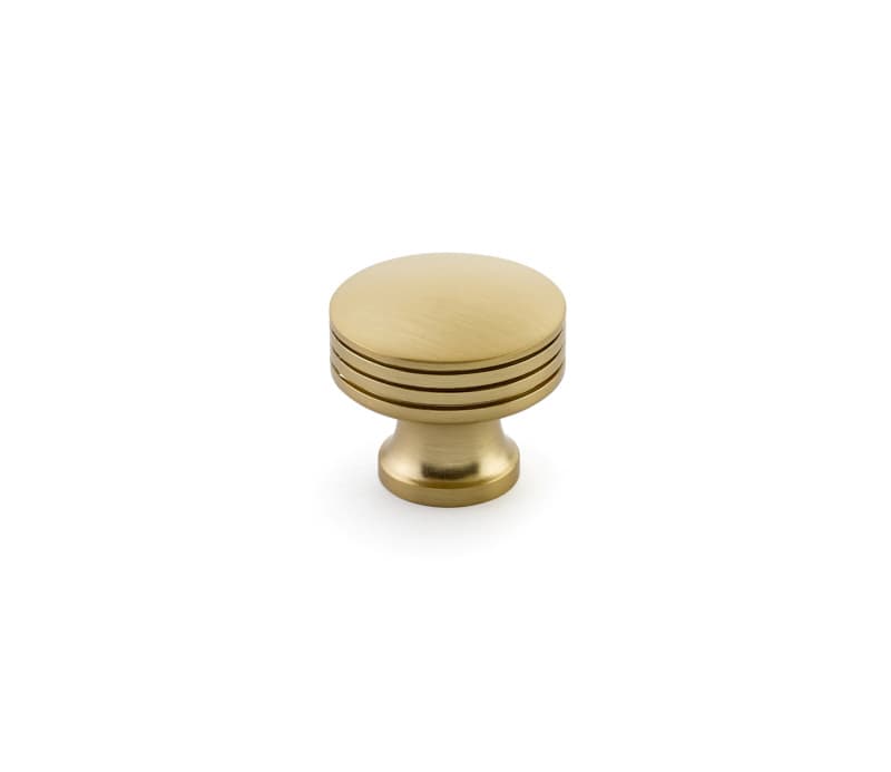 1-1/4" Menlo Park Round Cabinet Knob, Signature Satin Brass